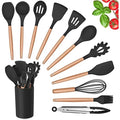 Utensílios Antiferrugem Silicone BPA, Kit Colher, 12 unid.