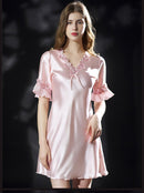 Camisola feminina de cetim