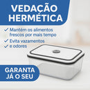 Conjunto de 4 Potes Herméticos com Vedação Perfeita | Kit Organização de Cozinha