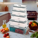 Conjunto de 4 Potes Herméticos com Vedação Perfeita | Kit Organização de Cozinha