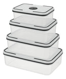 Conjunto de 4 Potes Herméticos com Vedação Perfeita | Kit Organização de Cozinha