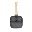 Frigideira Antiaderente Com 3 Divisórias Fritar Ovo Bacon Carne Frango Lanche Mu