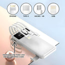 Carregador Portátil 4 Saídas Visor e Lanterna 10000mAh A'Gold BTE-18A