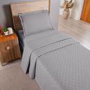 Kit Cobre Leito Matelado Dupla Face Attuale 2 Peças Solteiro 100% Poliéster - Ci