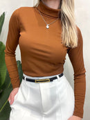 Blusa Feminina em Ribana Manga Longa Cacharrel Morgana Ref. 933